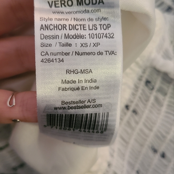 Vero Moda blouse size XS-S - Picture 2 of 10